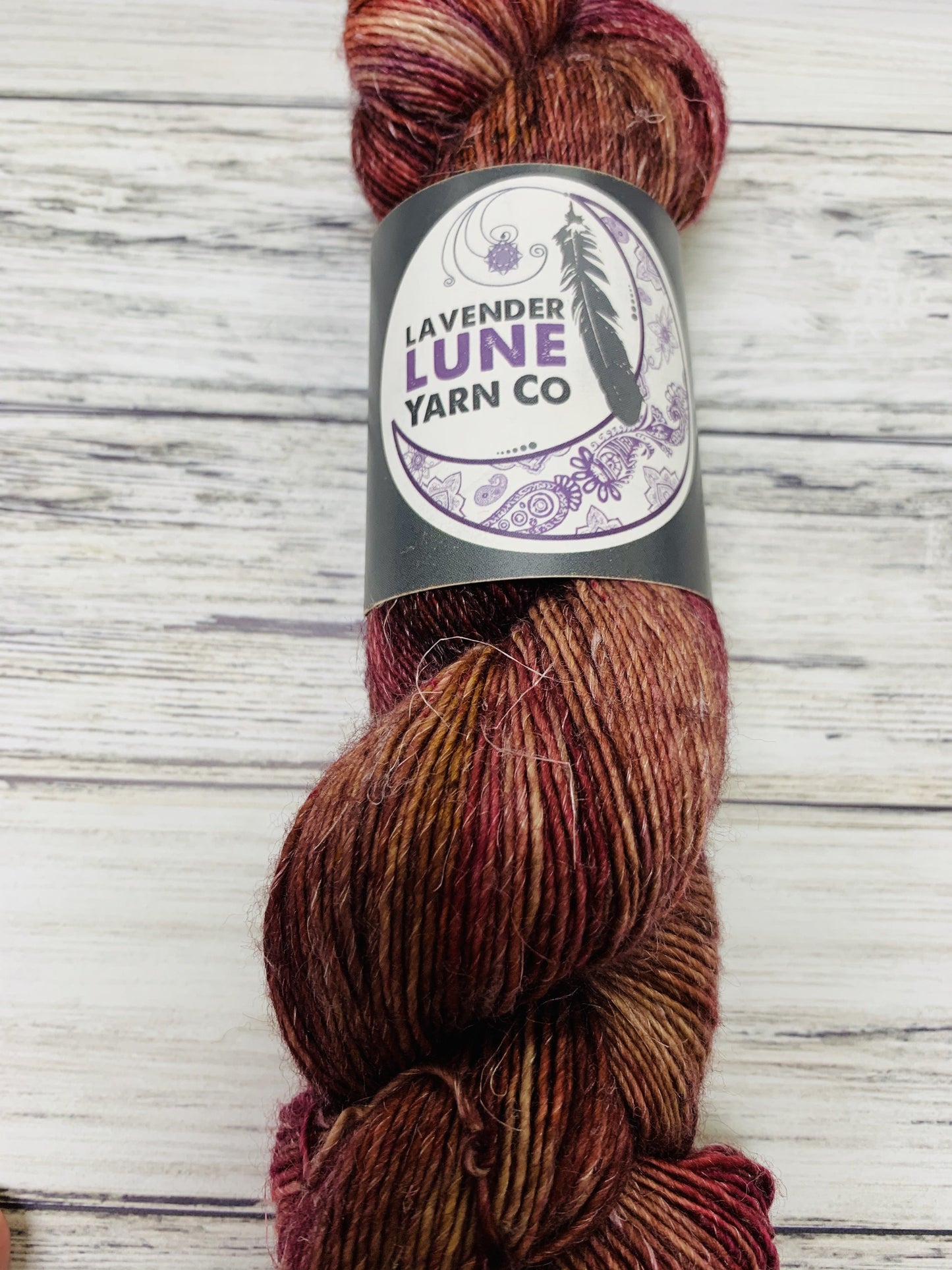Lavender Lune Merino Linen Fingering Knitting Yarn