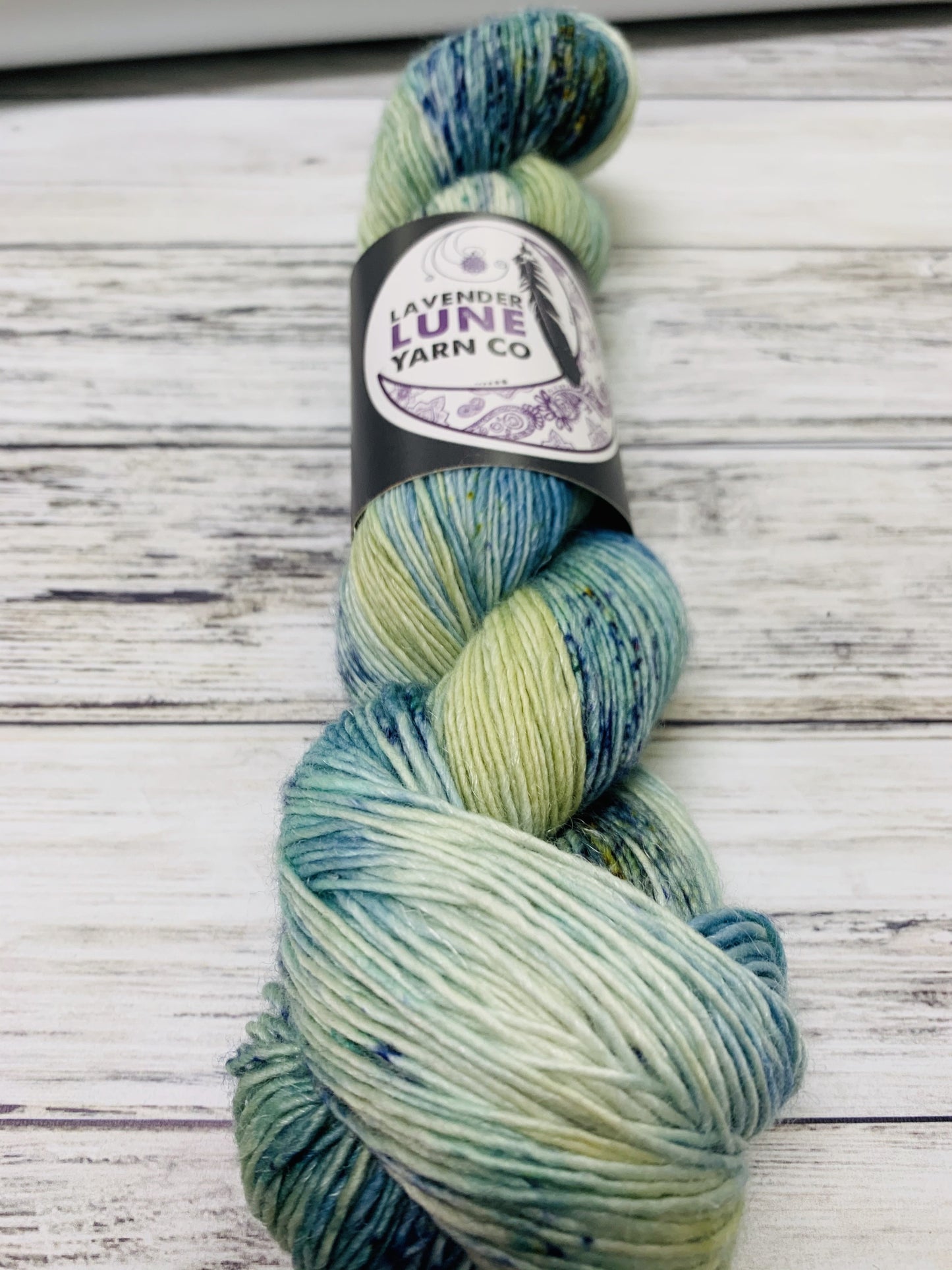 Lavender Lune Merino Linen Fingering Knitting Yarn