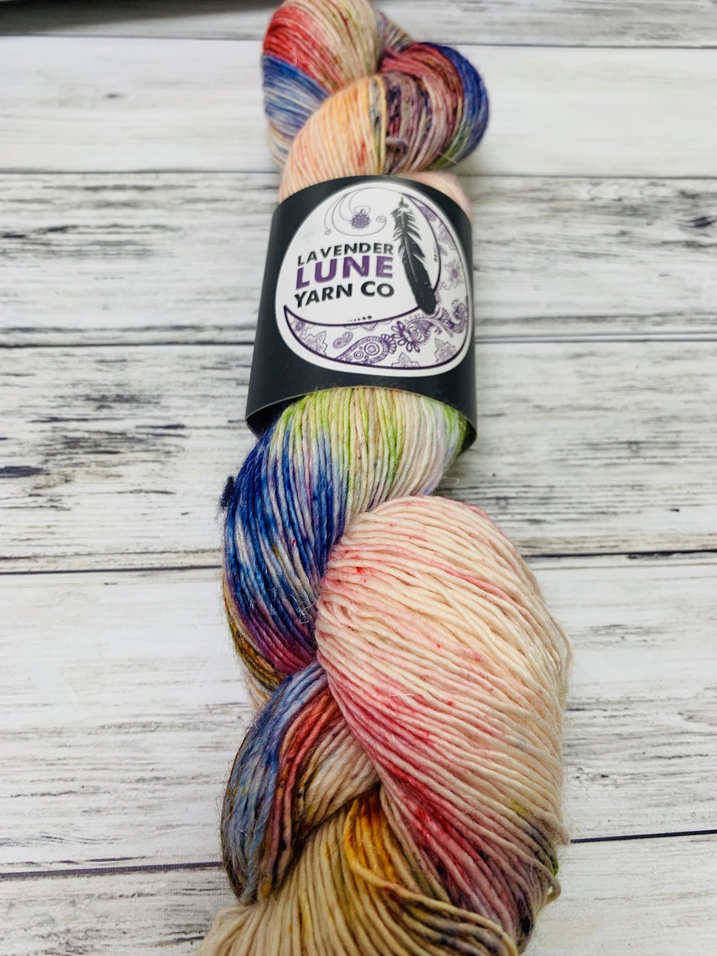 Lavender Lune Merino Linen Fingering Knitting Yarn