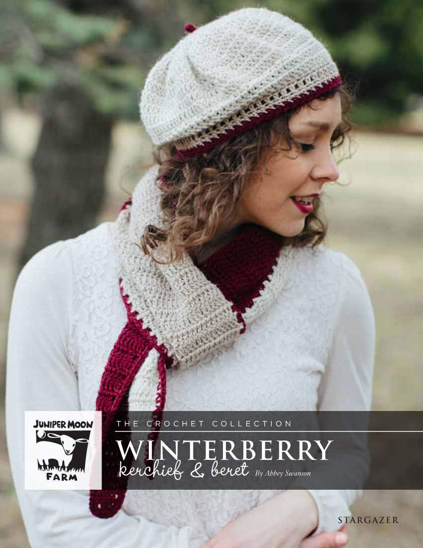 Juniper Moon Farm Stargazer Winterberry Kerchief & Beret