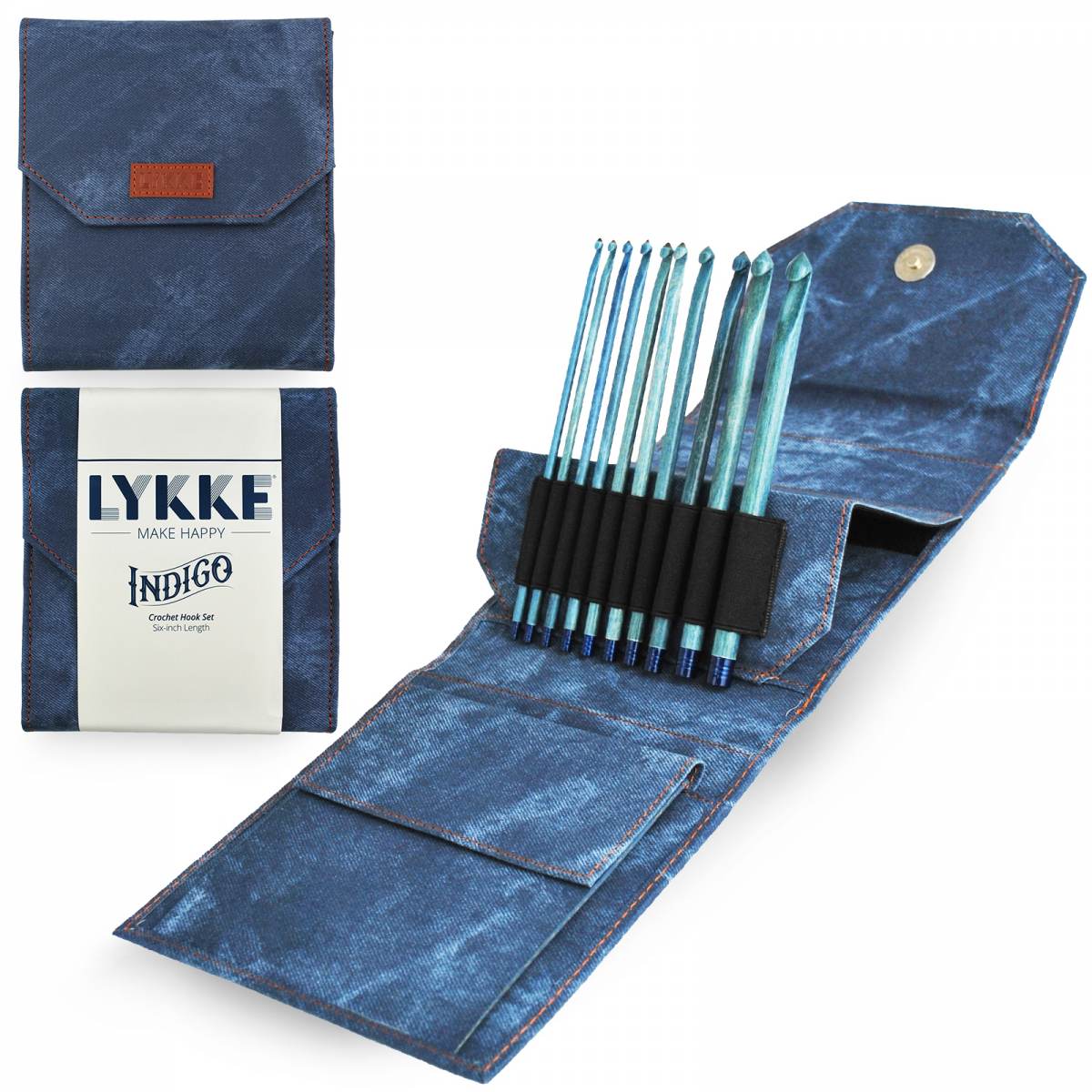 Lykke Driftwood Single Point Crochet Hook Set