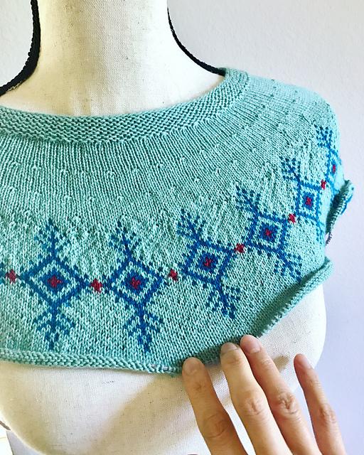 Kadri Circular Yoke Sweater by Wendy Link
