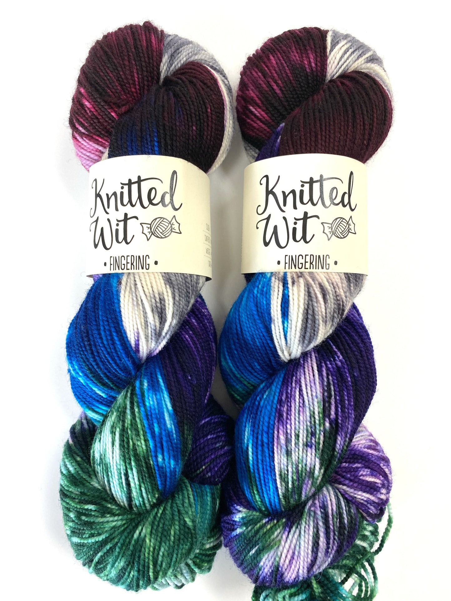 Knitted Wit Merino Fingering Variegated Knitting Yarn