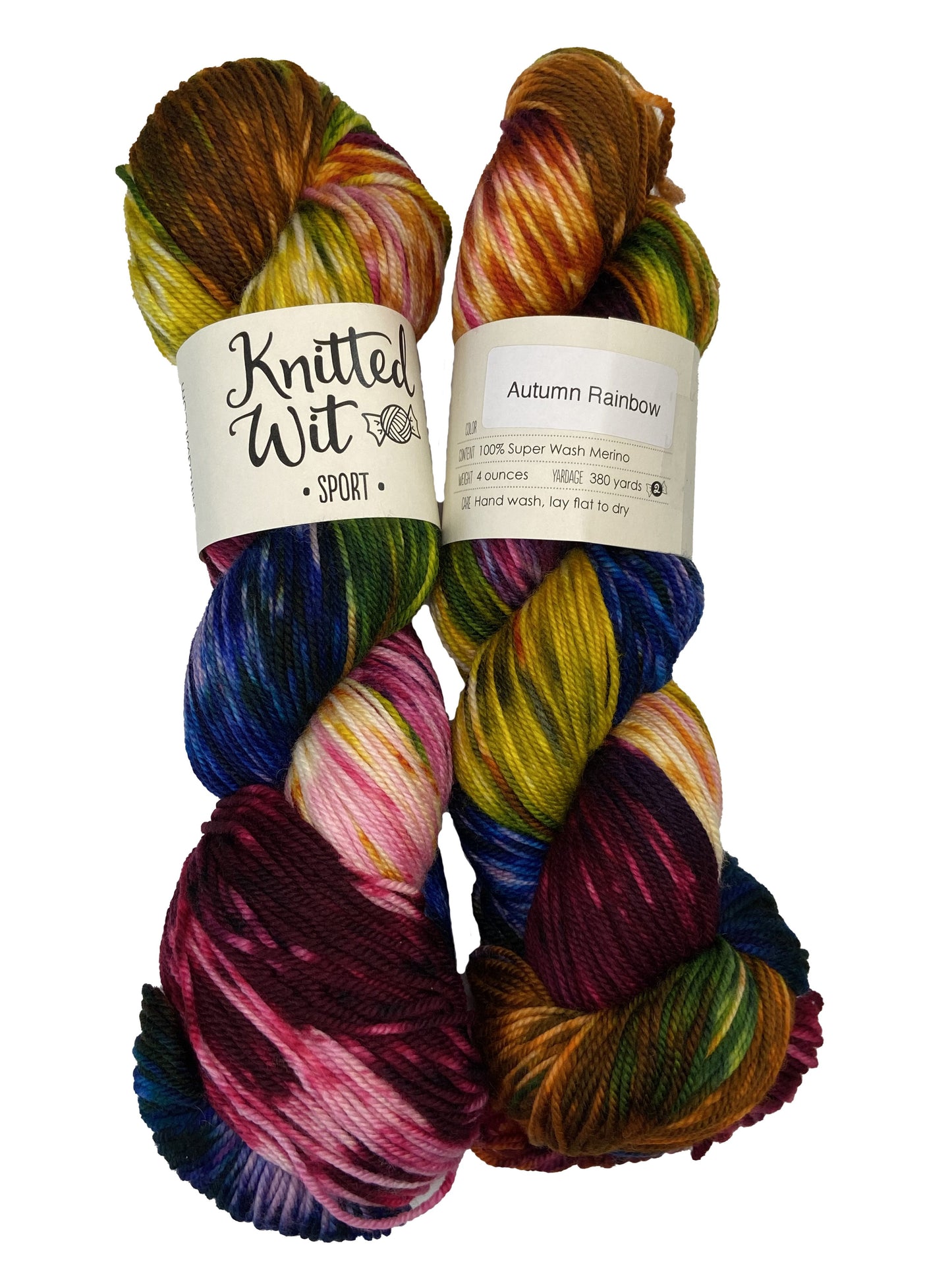 Knitted Wit Sport Variegated Merino Nylon Knitting Yarn