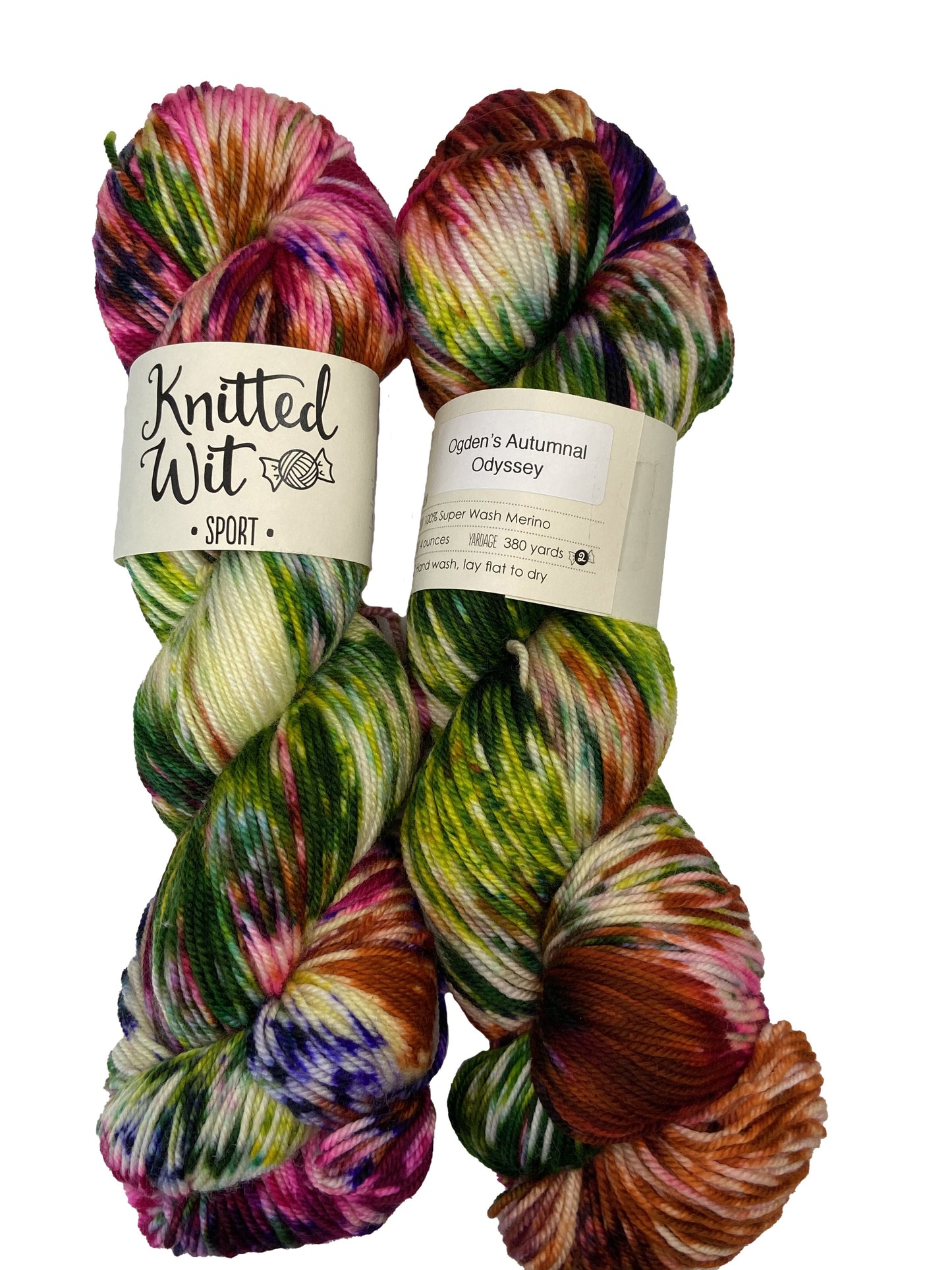 Knitted Wit Sport Variegated Merino Nylon Knitting Yarn