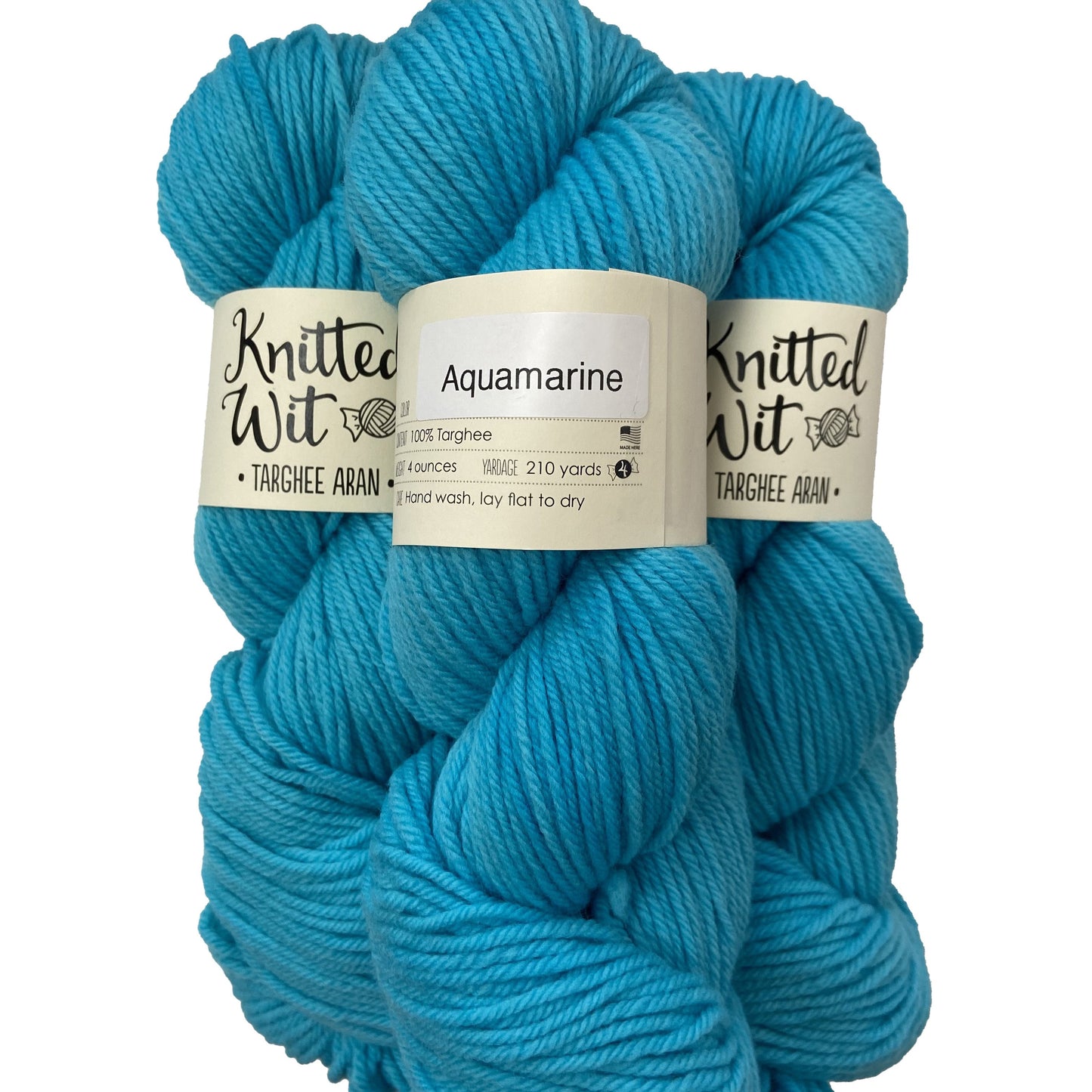 Knitted Wit | 100% Targhee Aran - Aquamarine