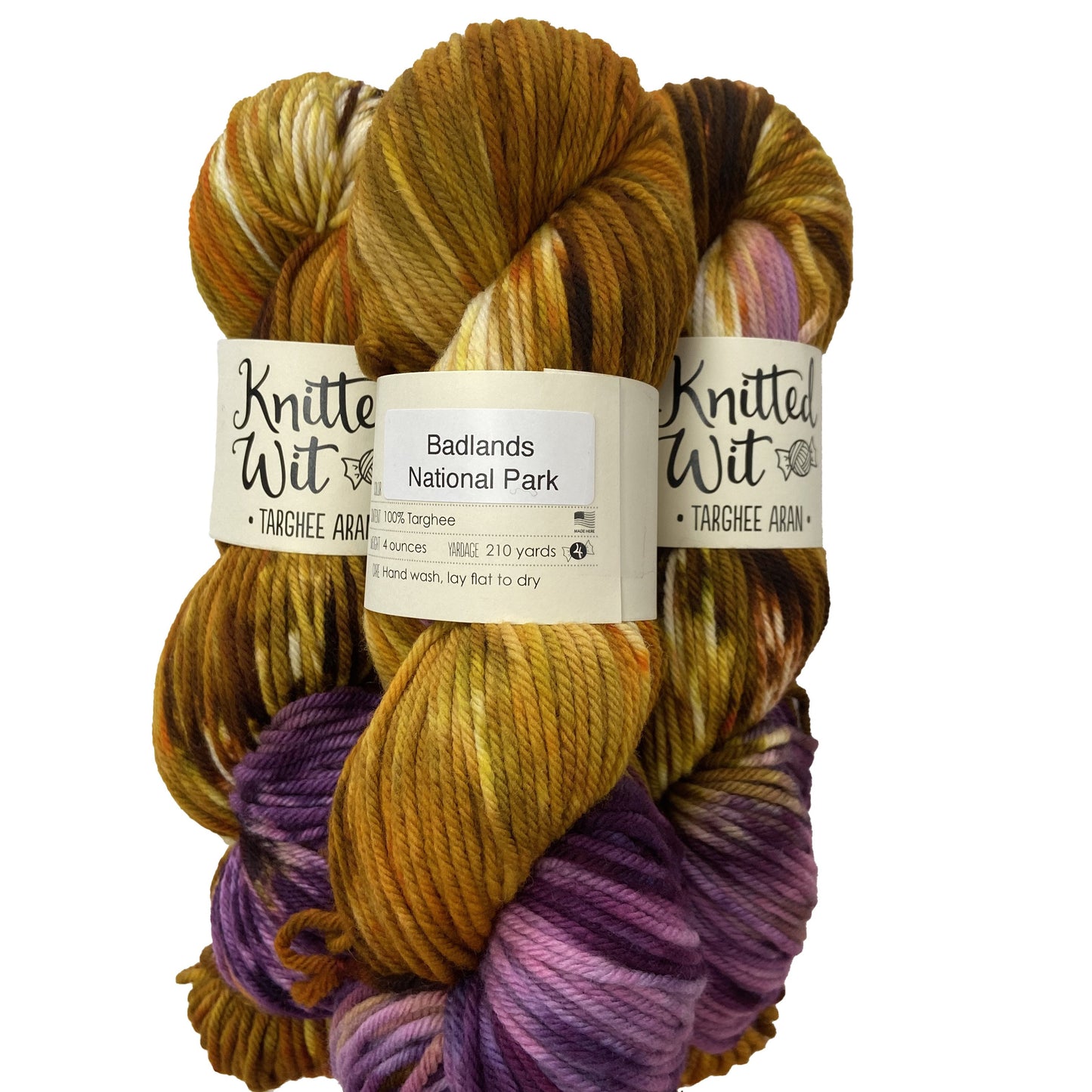 Knitted Wit Targhee Aran Knitting Yarn