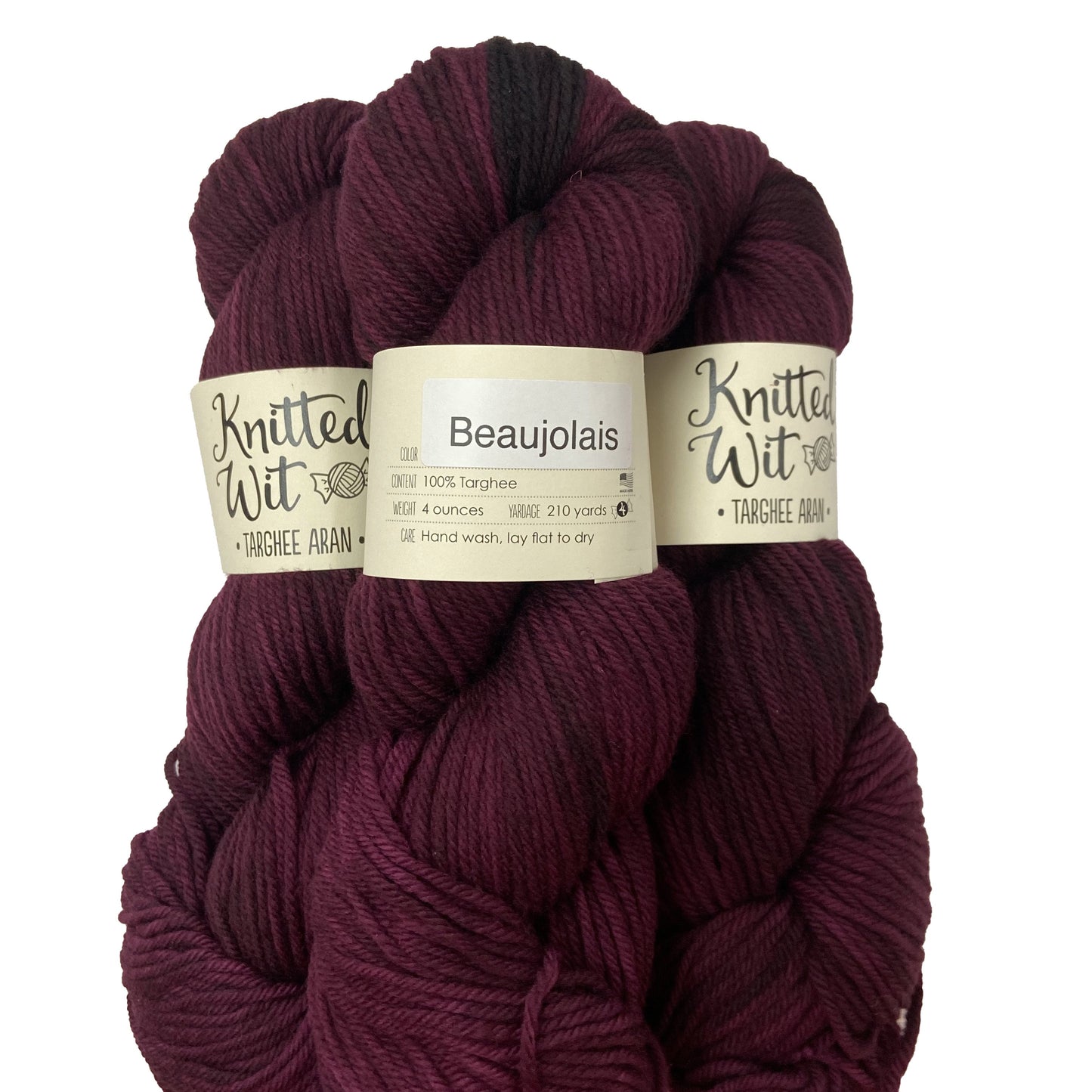 Knitted Wit Targhee Aran Knitting Yarn