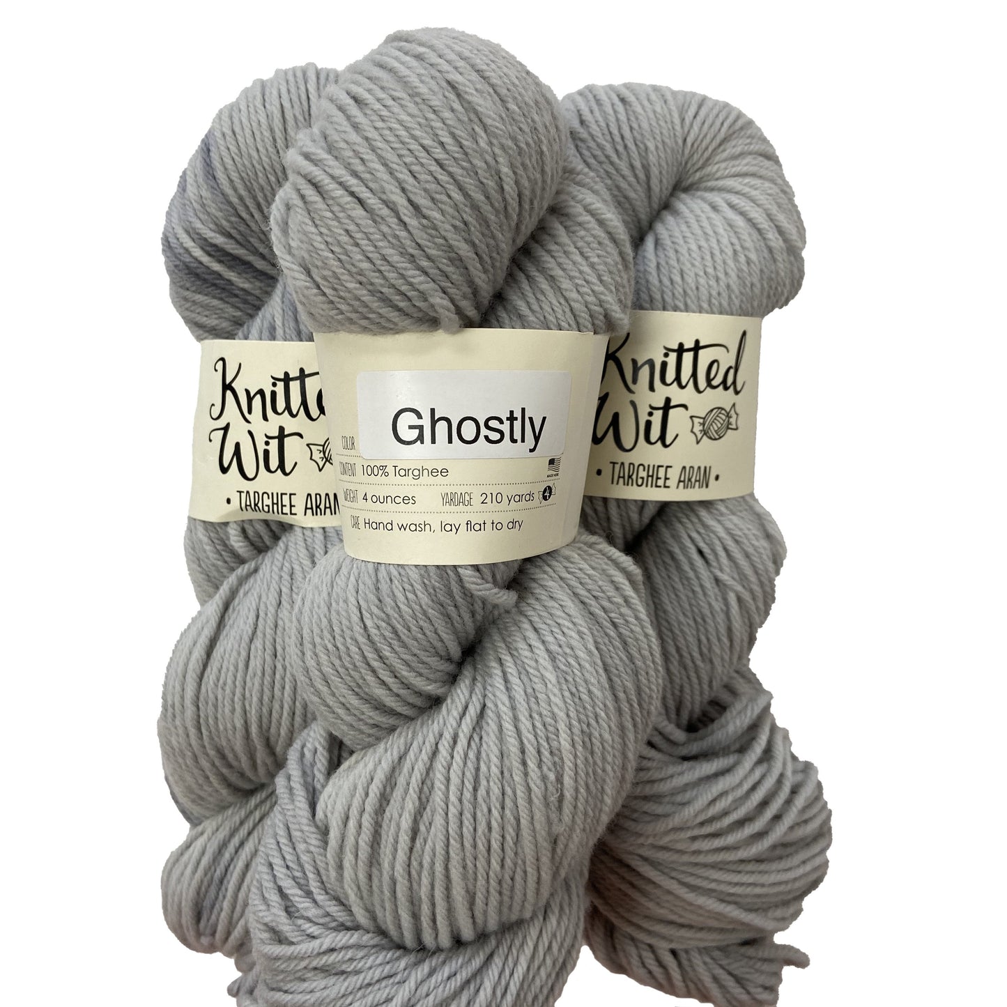 Knitted Wit | 100% Targhee Aran - Ghostly