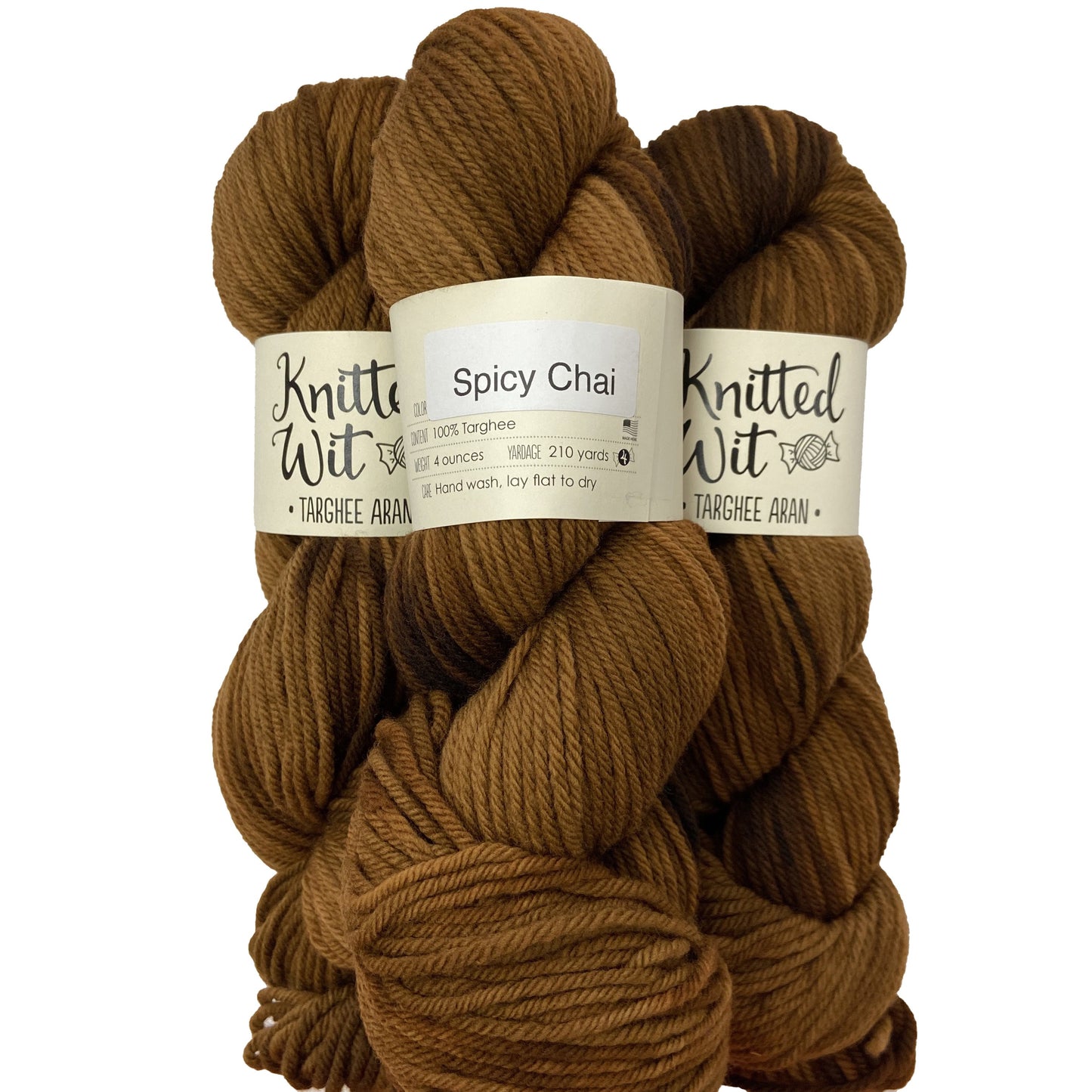 Knitted Wit Targhee Aran Knitting Yarn