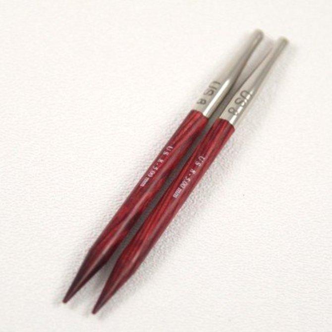 Knitter's Pride Dreamz 5 inch Interchangeable Tips - Red
