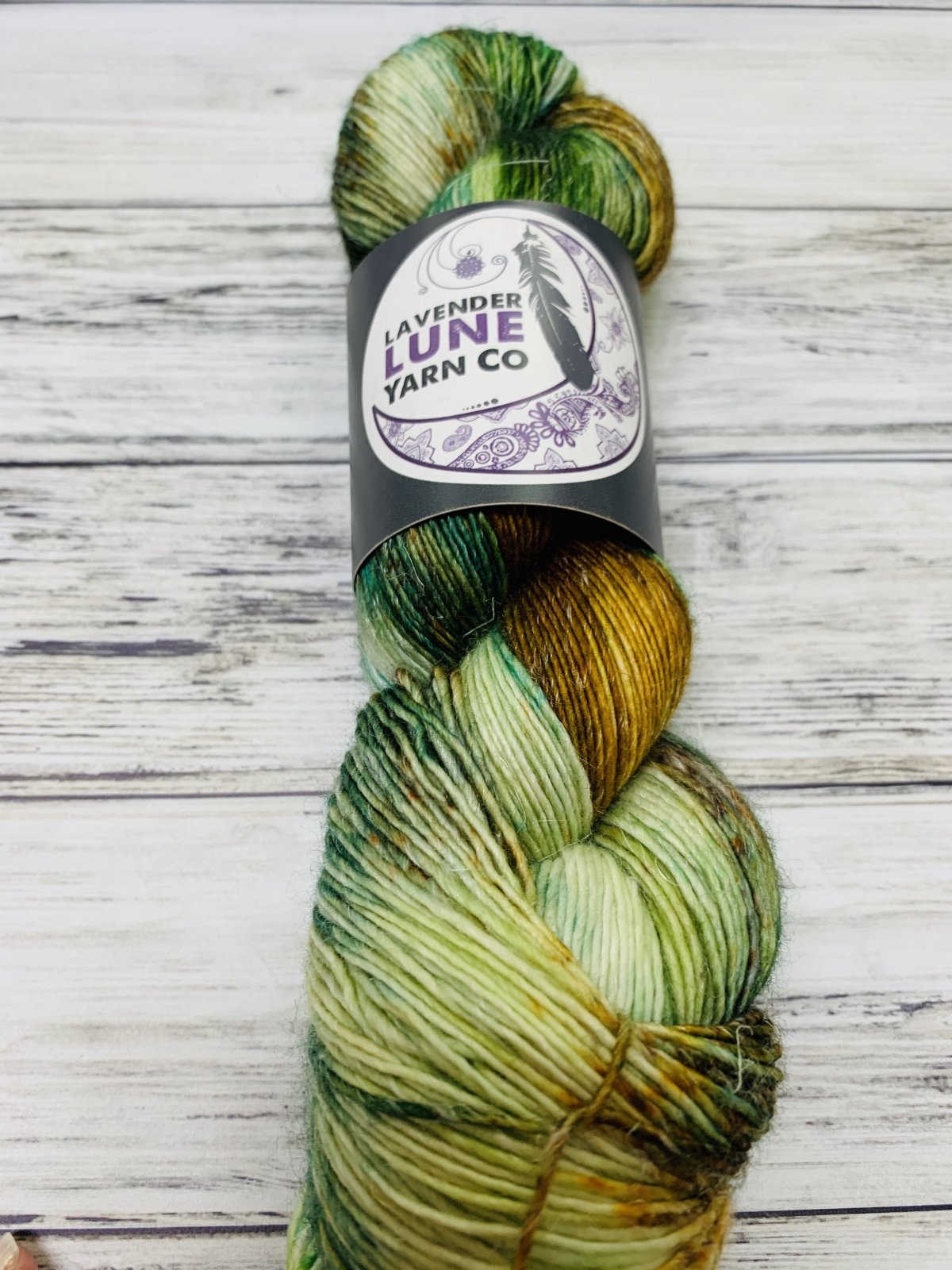 Lavender Lune Merino Linen Fingering Knitting Yarn