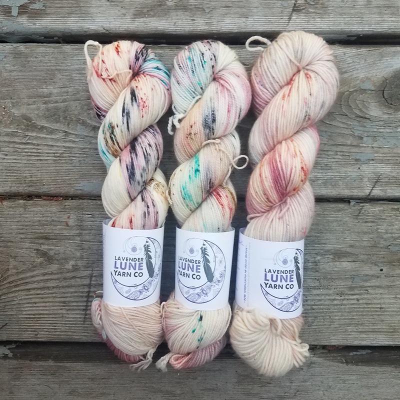 Lavender Lune Merino Linen Fingering Knitting Yarn