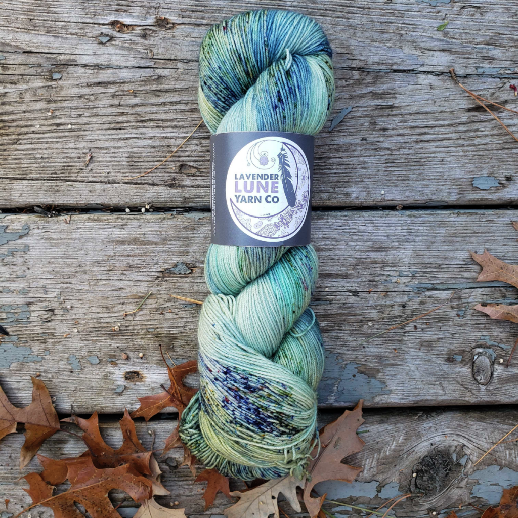 Lavender Lune Merino Linen Fingering Knitting Yarn