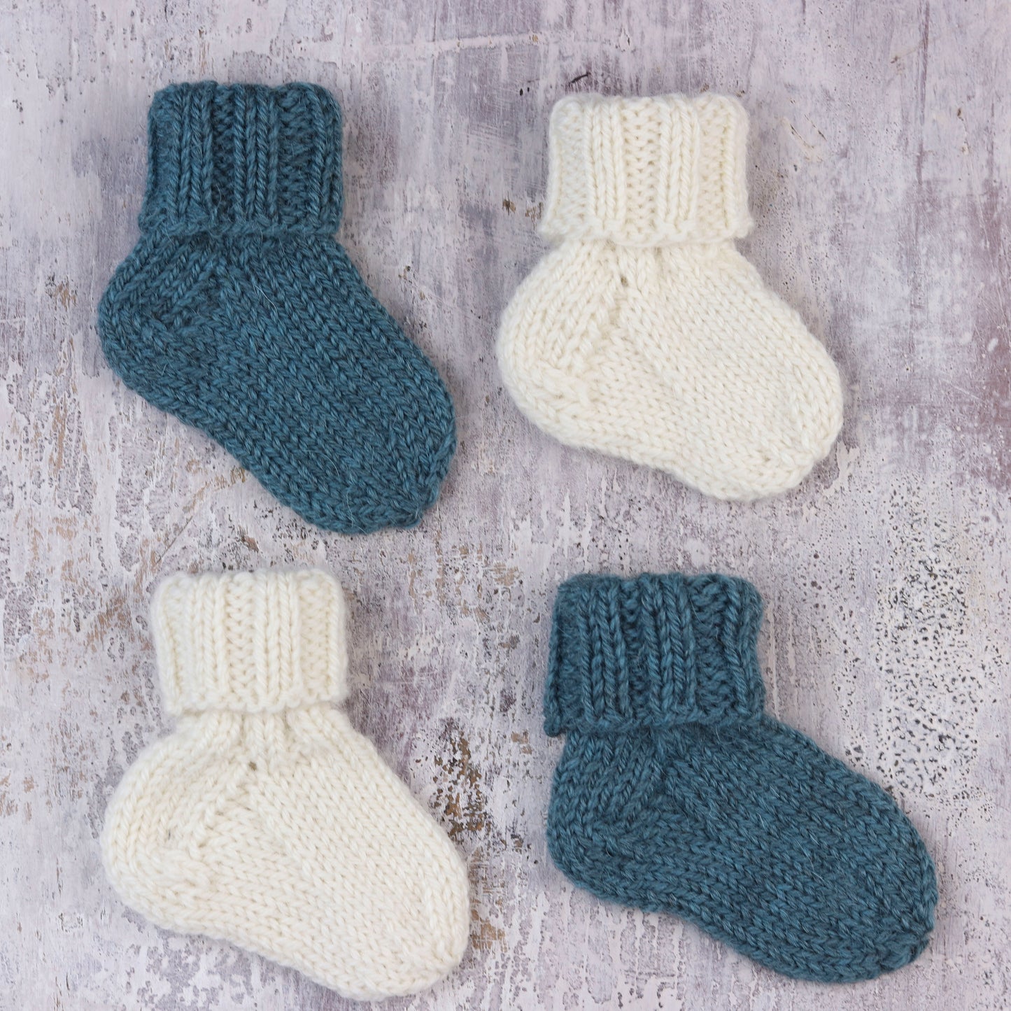 The Fibre Co. Cumbria One Sock Baby Pattern (PDF Download)
