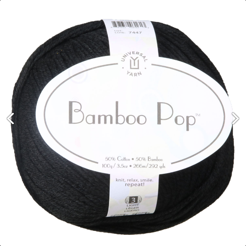 Bamboo Pop Yarn | Universal Yarn - Black
