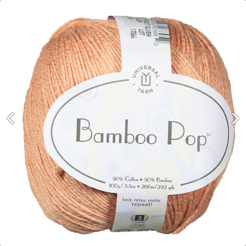 Bamboo Pop Yarn | Universal Yarn - Apricot Slush