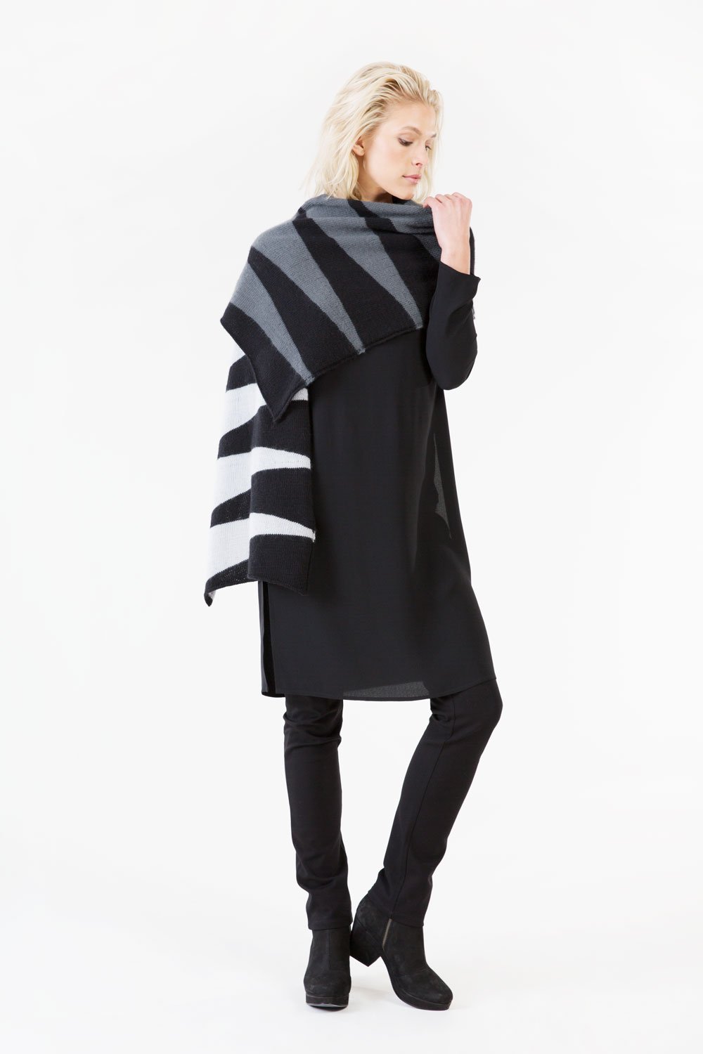 Shibui Knits Icon Colorblock Wrap (Birch)