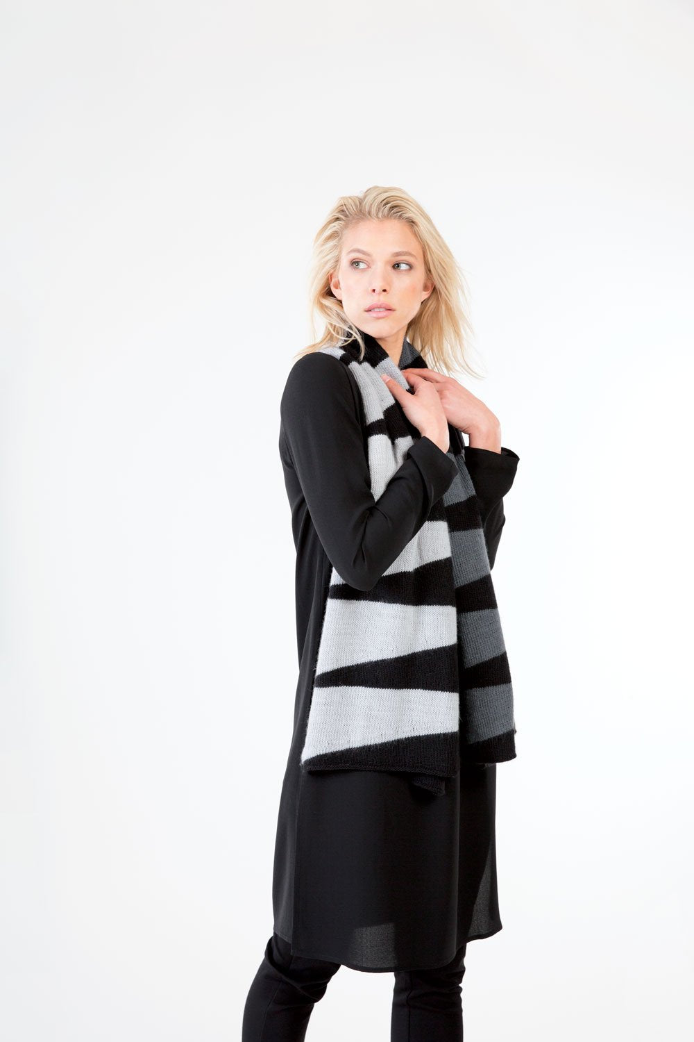 Shibui Knits Icon Colorblock Wrap (Birch)