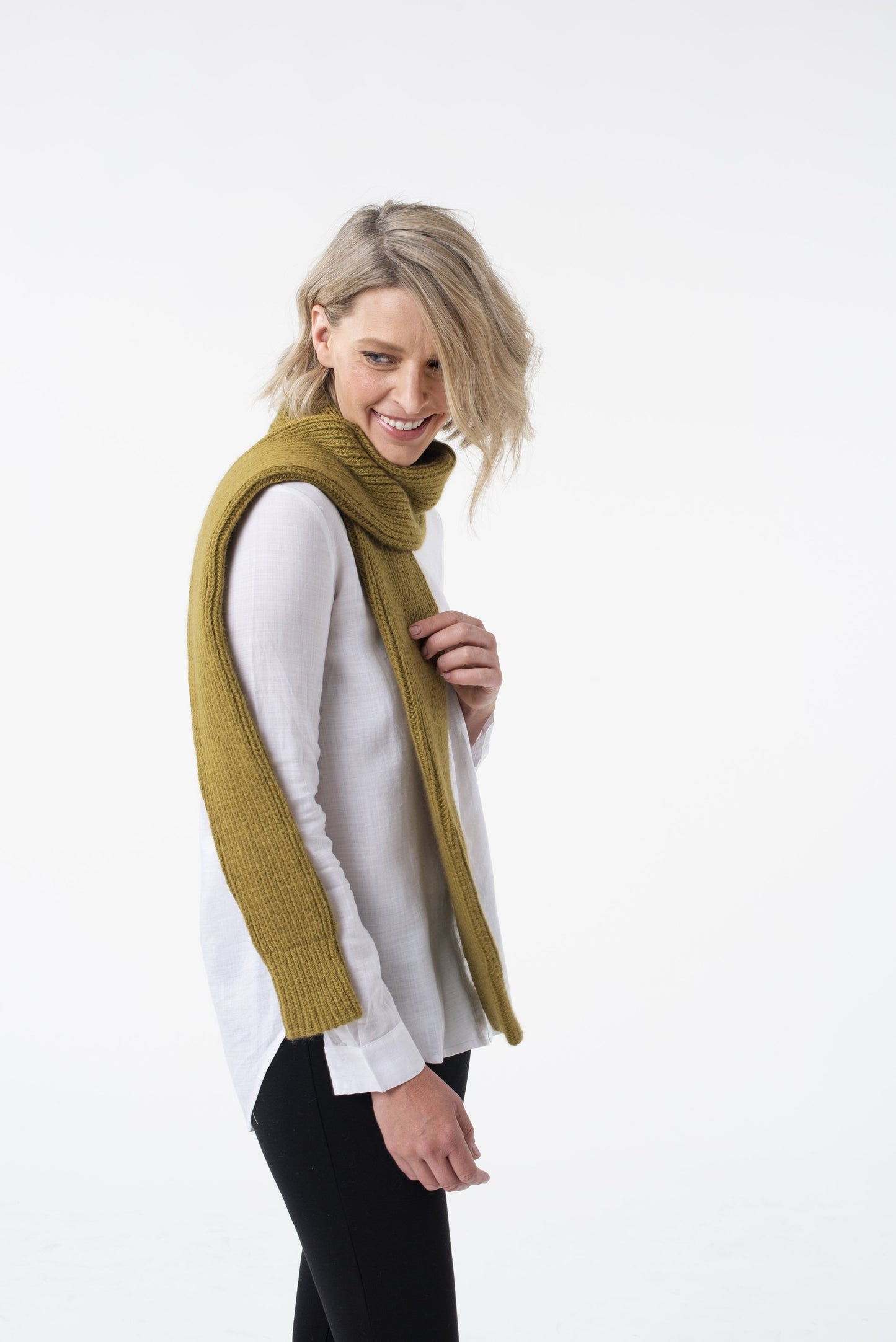 Shibui Knits Madison Ribbed Sleeve Scarf (Birch)