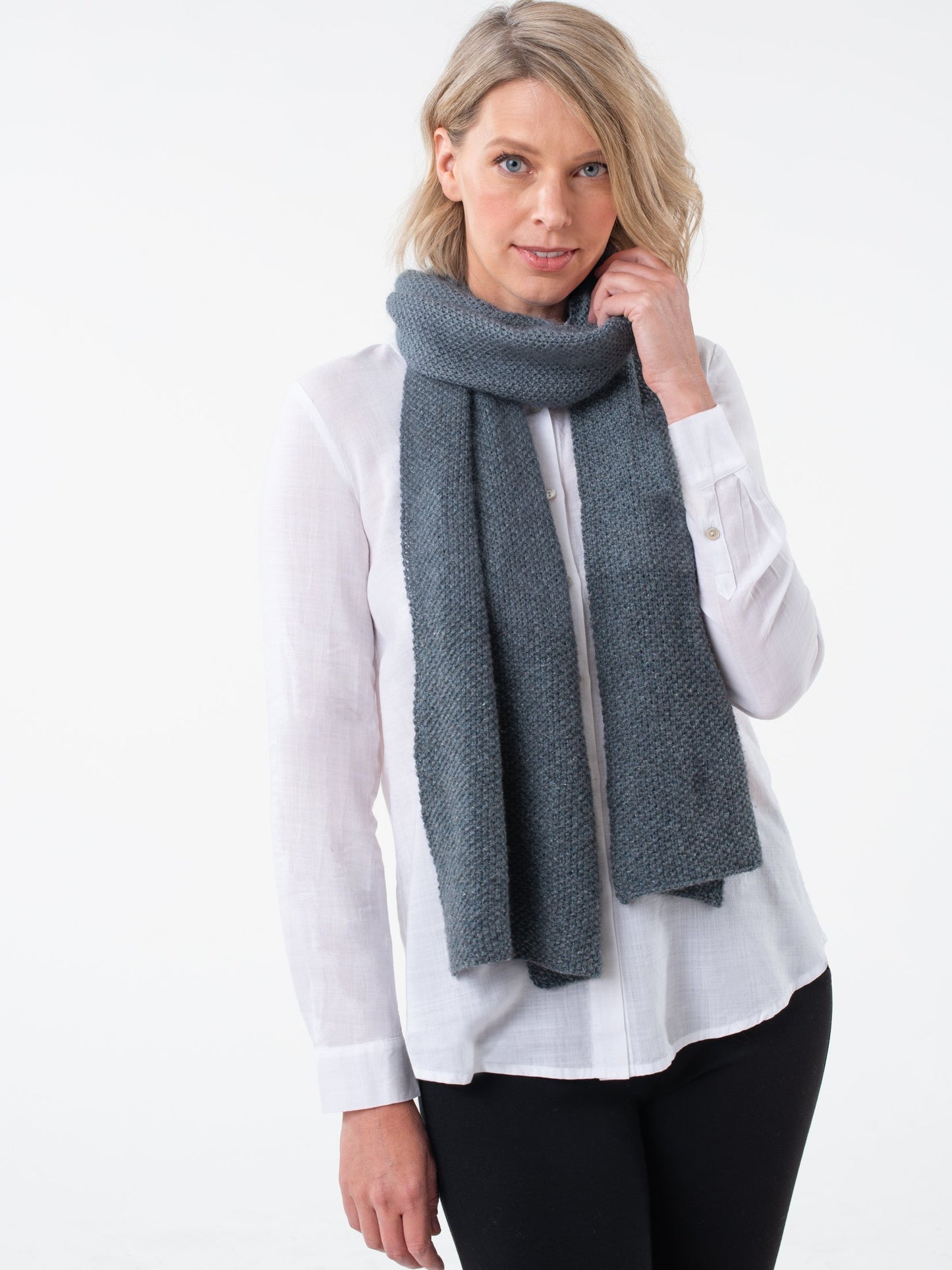 Shibui Knits Multigrain Scarf (Cima+Pebble+Silk Cloud)