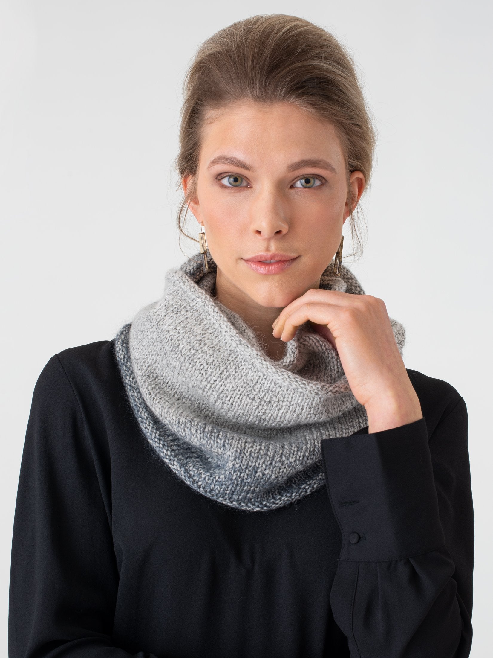 Shibui Knits Sindi Cowl (Nest + Silk Cloud)