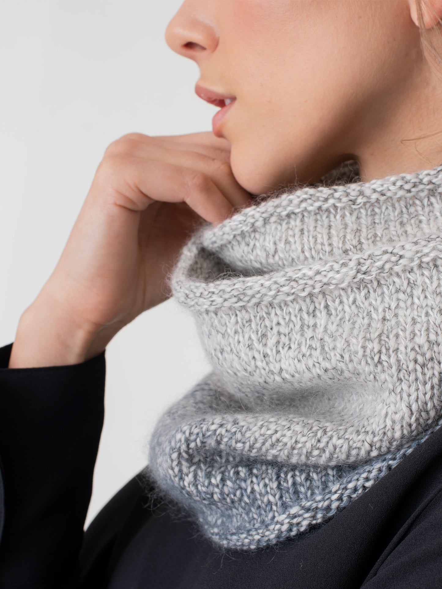 Shibui Knits Sindi Cowl (Nest + Silk Cloud)