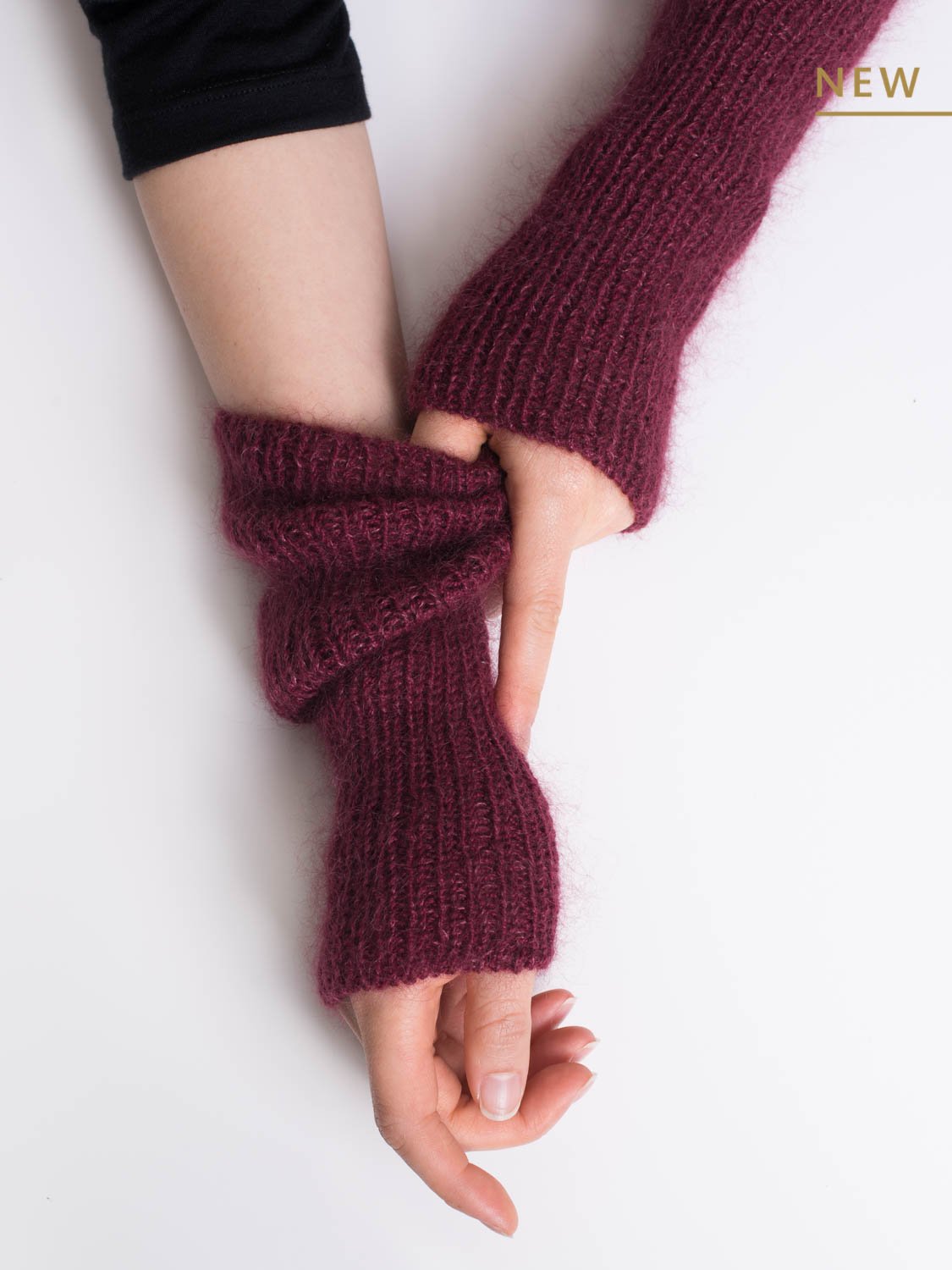 Shibui Knits Coda Arm Warmers (Cima + Silk Cloud)