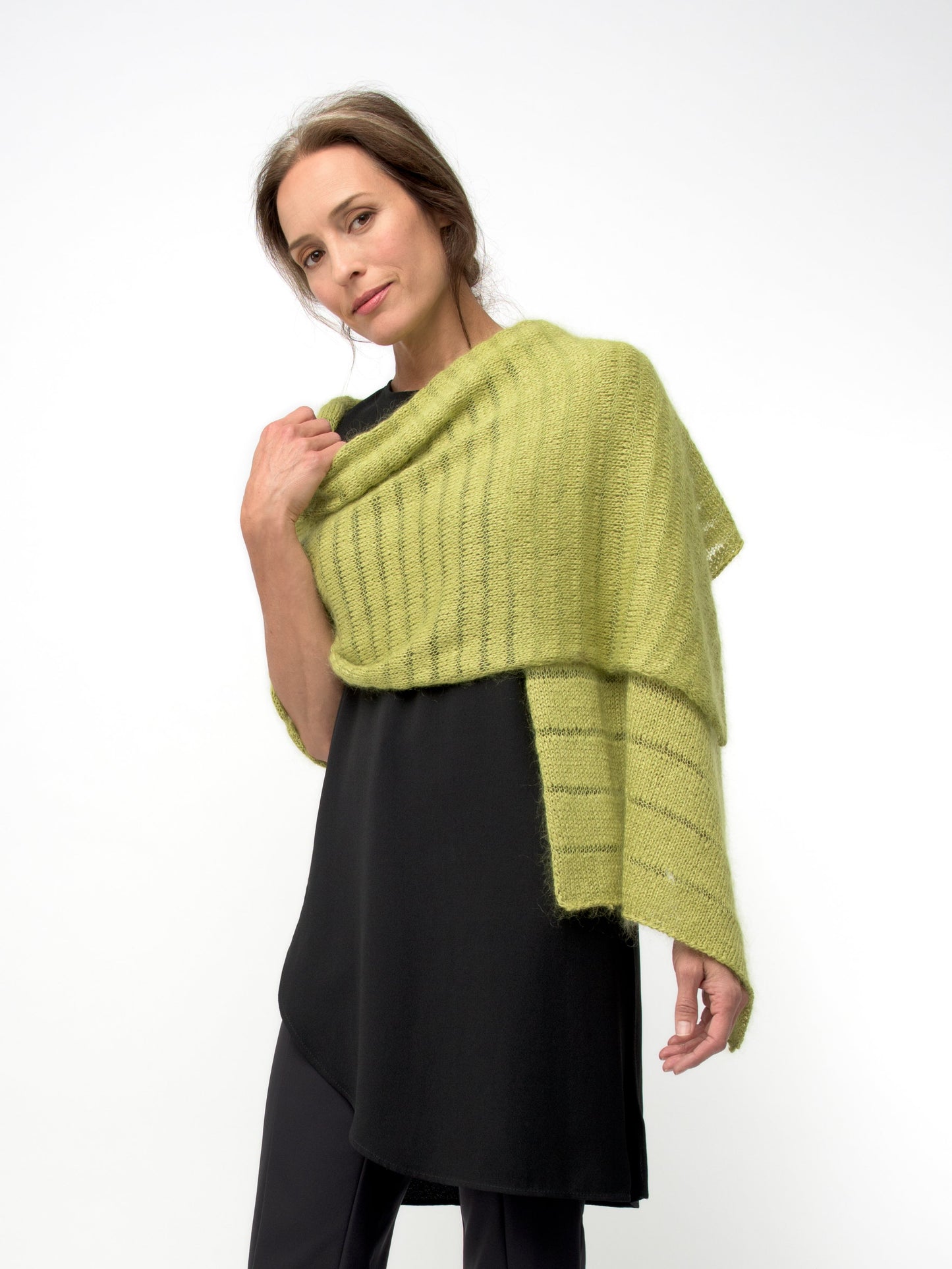 Shibui Knits Spectrum Wrap (Rain + Silk Cloud)