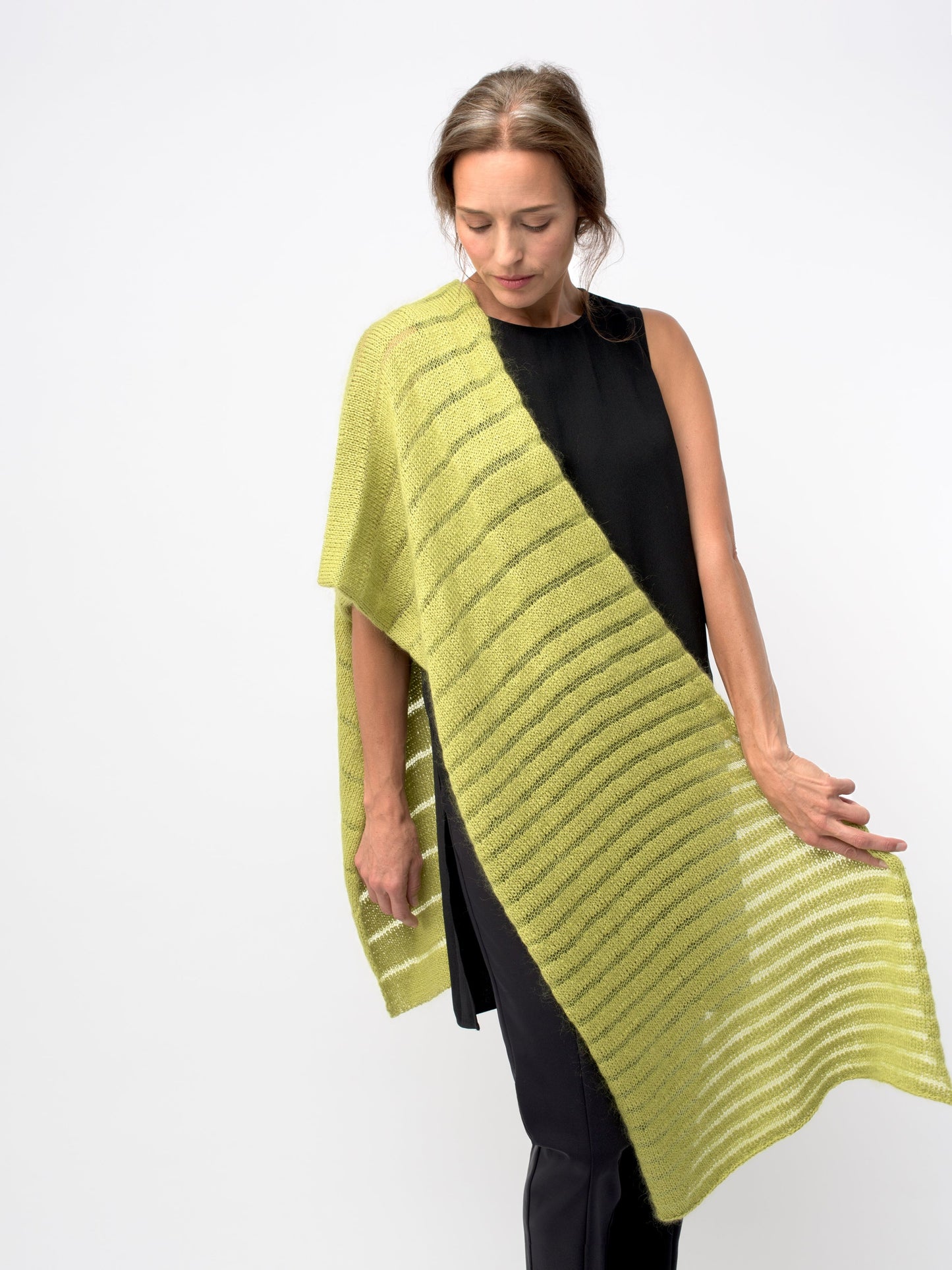 Shibui Knits Spectrum Wrap (Rain + Silk Cloud)