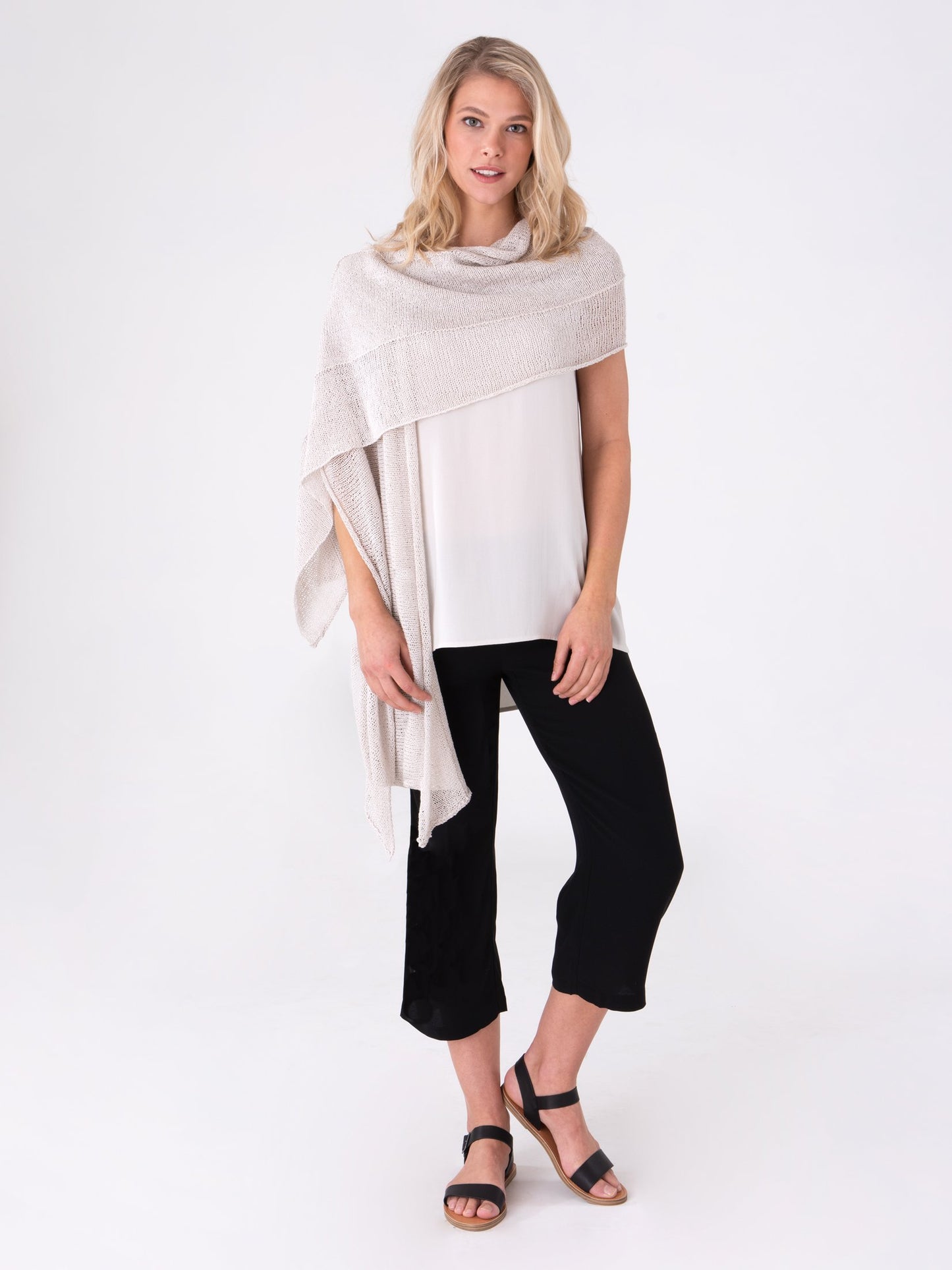Shibui Knits Simone Wrap / Scarf (Rain + Reed)