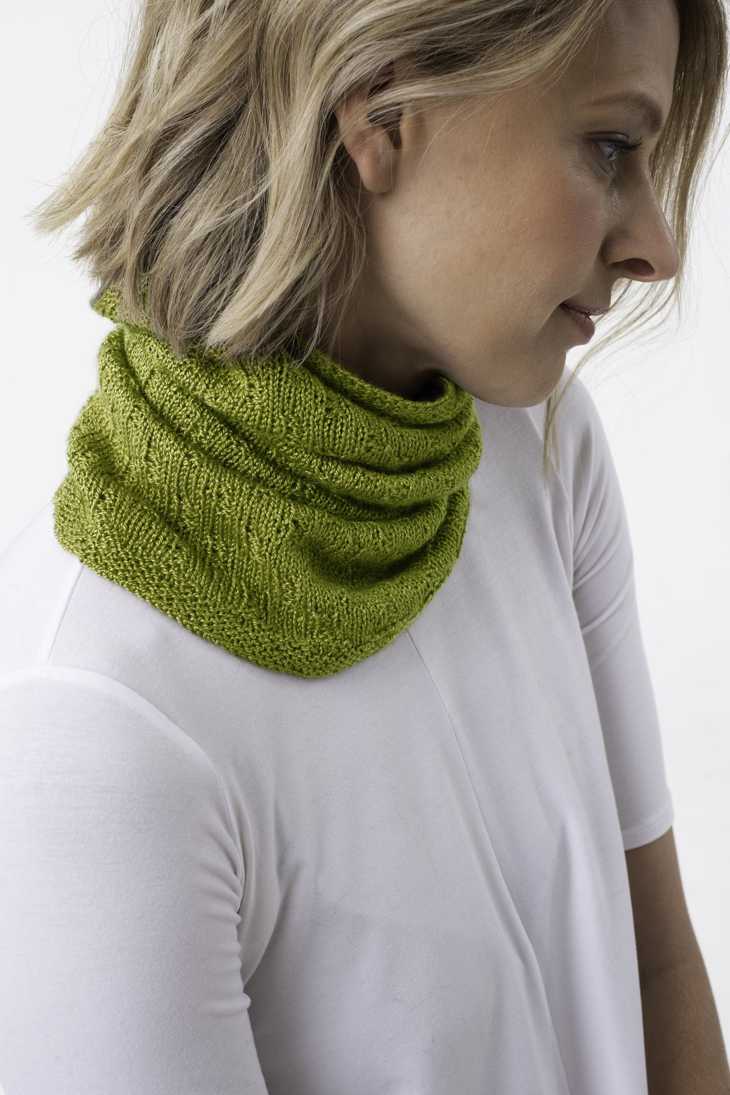Shibui Knits Sunstone Cowl (Lunar, Tweed Silk Cloud)