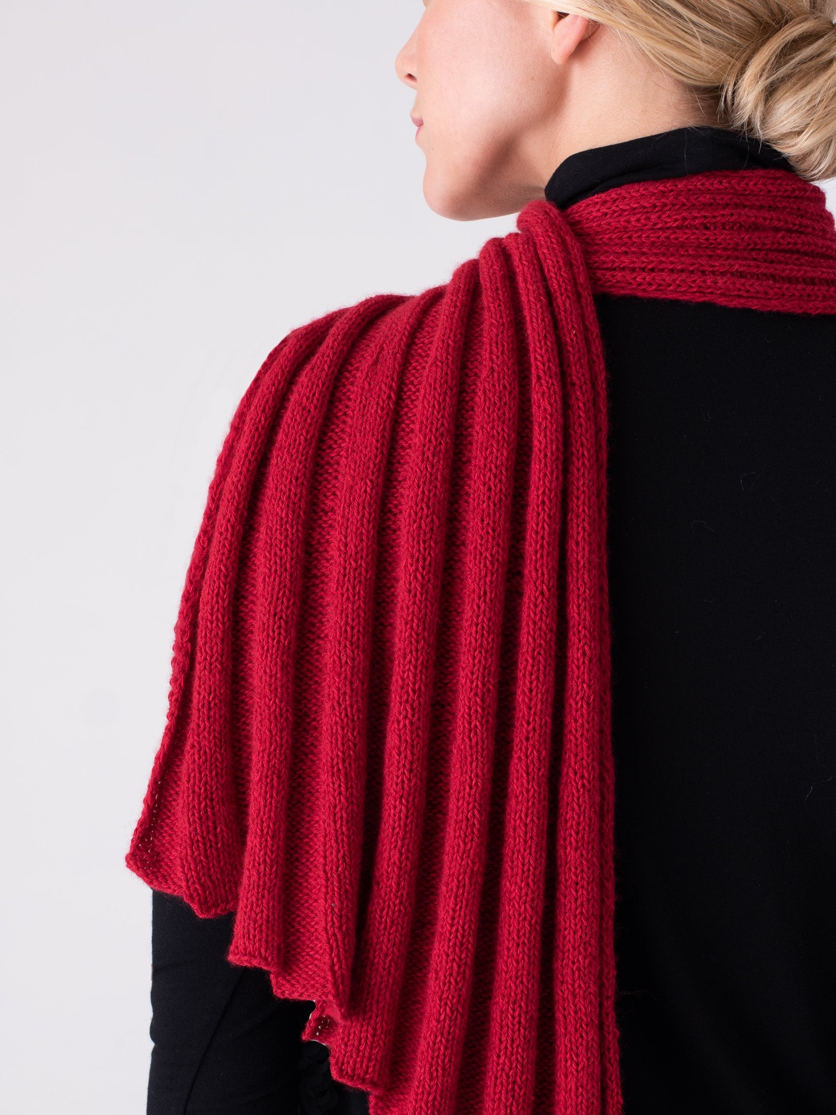 Shibui Knits Red Scarf