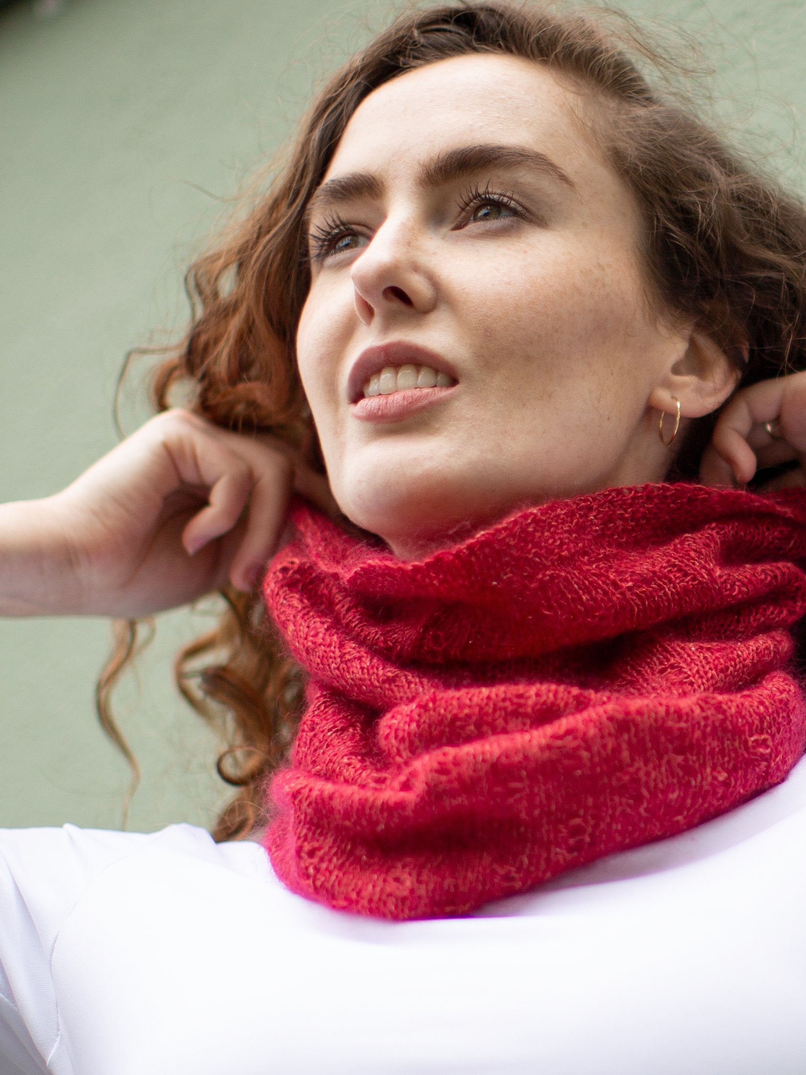 Shibui Knits Sunstone Cowl (Lunar, Tweed Silk Cloud)