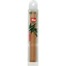 Prym Bamboo 20cm Double Pointed Needles