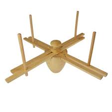 Lacis Ball Winder and Peg Swift Bundle - Lacis Fixed Peg Table Swift with Lacis In-Line Yarn Ball Winder