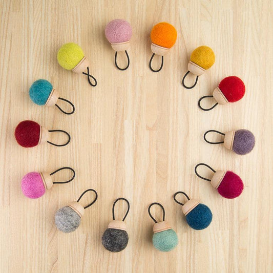 Wool Pin Cushion Ring by Brooklyn Haberdashery assorted