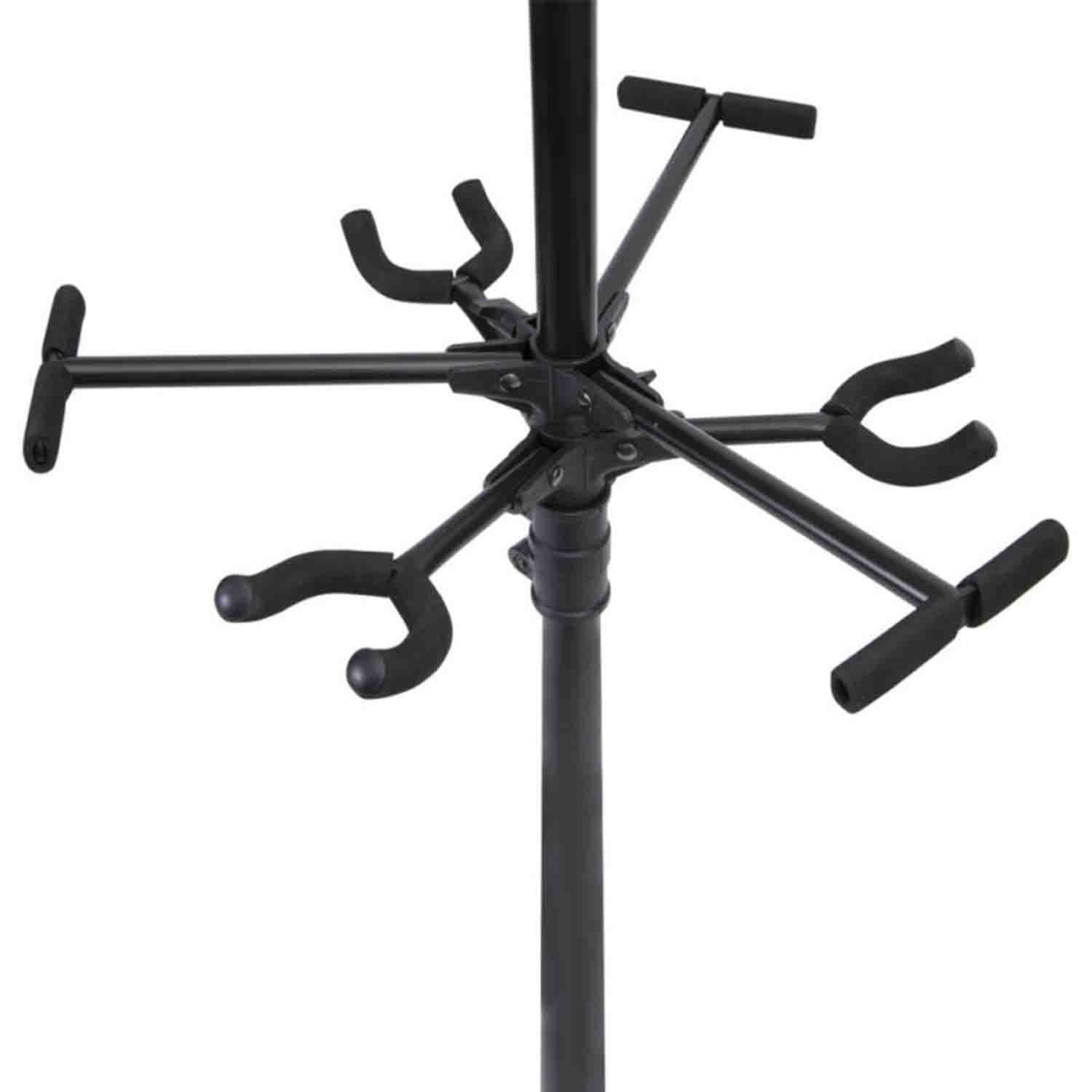 Onstage GS7652B Six-Guitar Stand - Black - Hollywood DJ