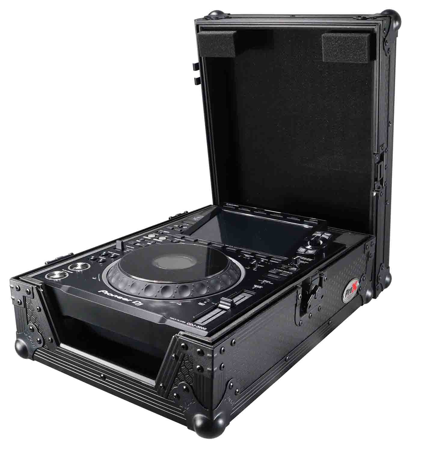 B-Stock: ProX XS-CDBL, DJ Flight Case for Large Format CD-Media Player - Black - Hollywood DJ