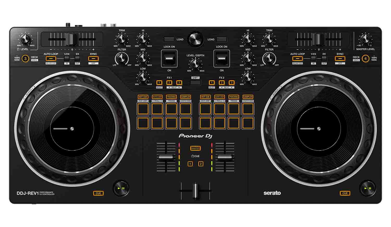 Pioneer Rev1 DJ Controller Package w/Roland Pro Earphones - Hollywood DJ