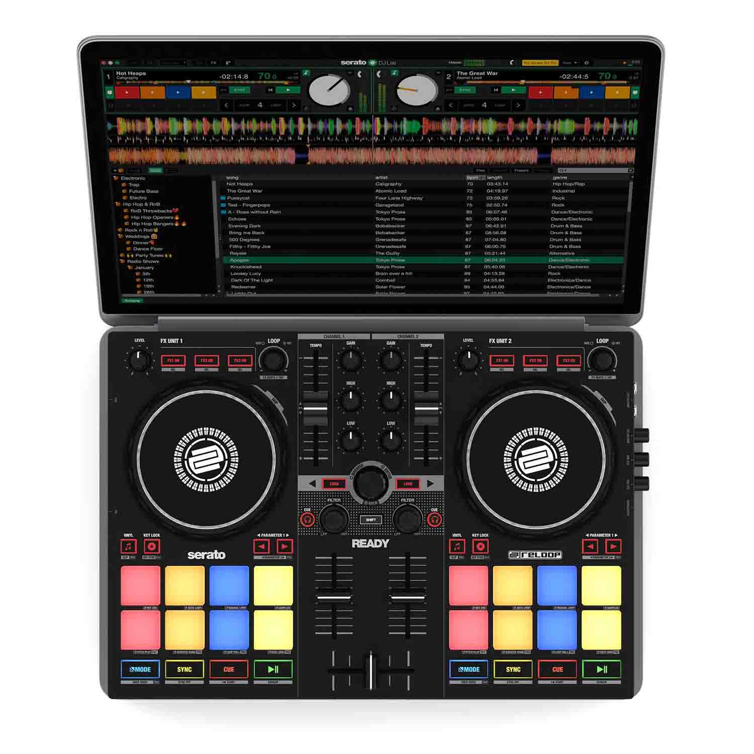Reloop Ready 2 Channel Portable DJ Controller for Serato - Hollywood DJ