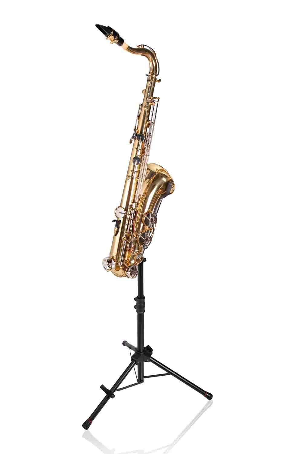Gator GFW-BNO-SAXTALL, Tall Tripod Stand for Alto or Tenor Saxophone - Hollywood DJ
