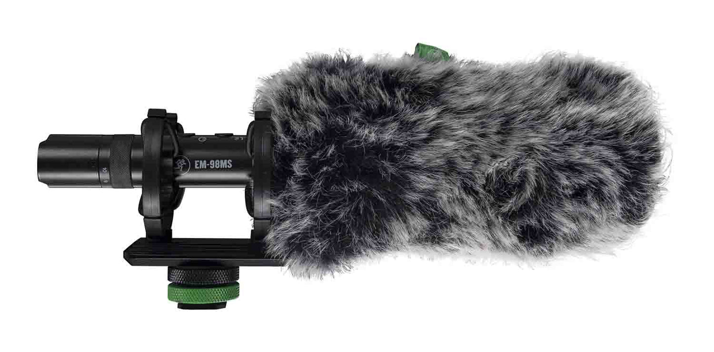 Mackie EM-98MS On-Camera Shotgun Microphone for Smartphones and DSLRs - Hollywood DJ