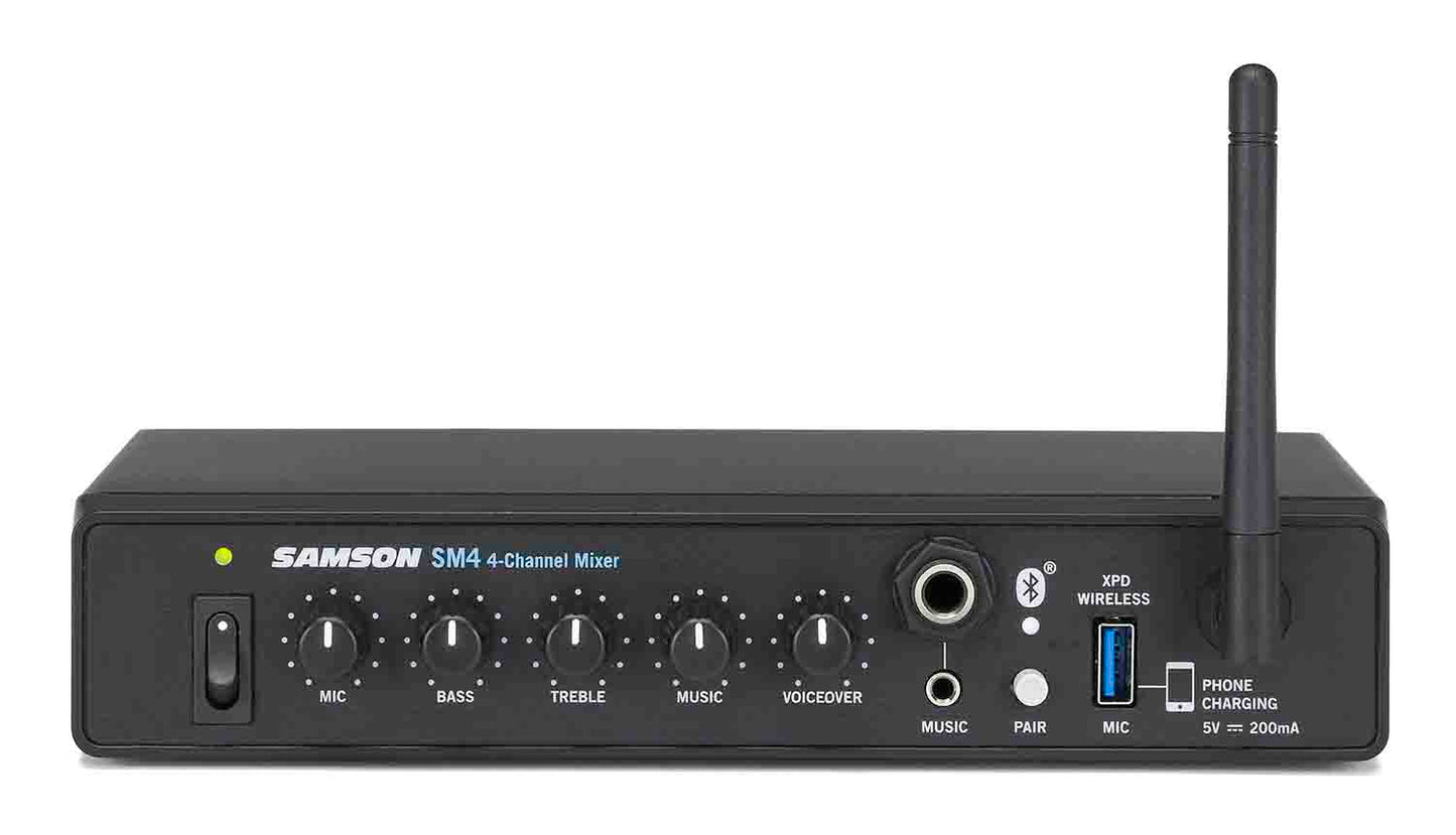 Samson SM4, 4-Channel Rack-Mountable Mixer with Bluetooth