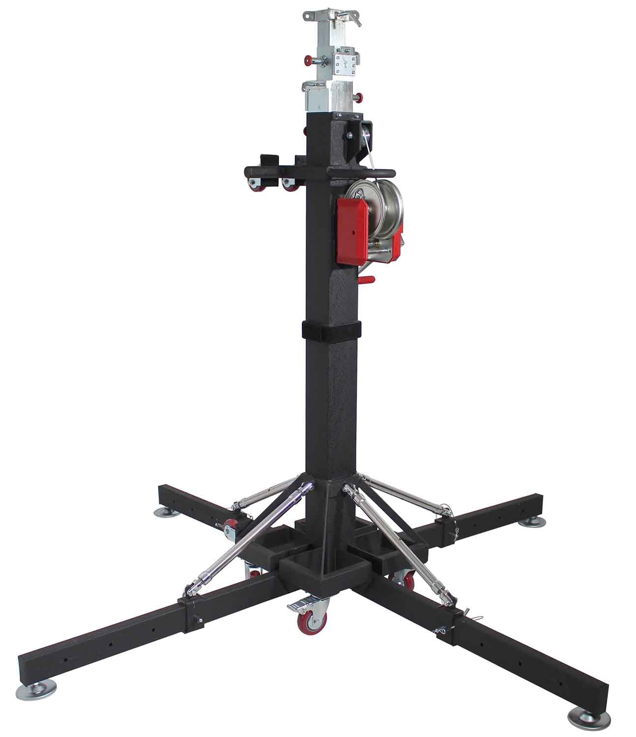 ProX XT-CRANK18FT-500 Lighting Heavy-Duty Crank Truss Stand 500 Lbs Capacity with Outriggers Center Load18'Includes T-Adapter Truss Mount - 18 Feet - Hollywood DJ