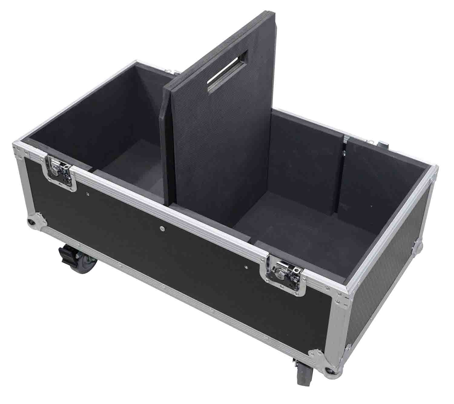 ProX XS-2X12SPW MK2 Universal ATA Flight Case - For Two 12-Inch Speakers - Hollywood DJ