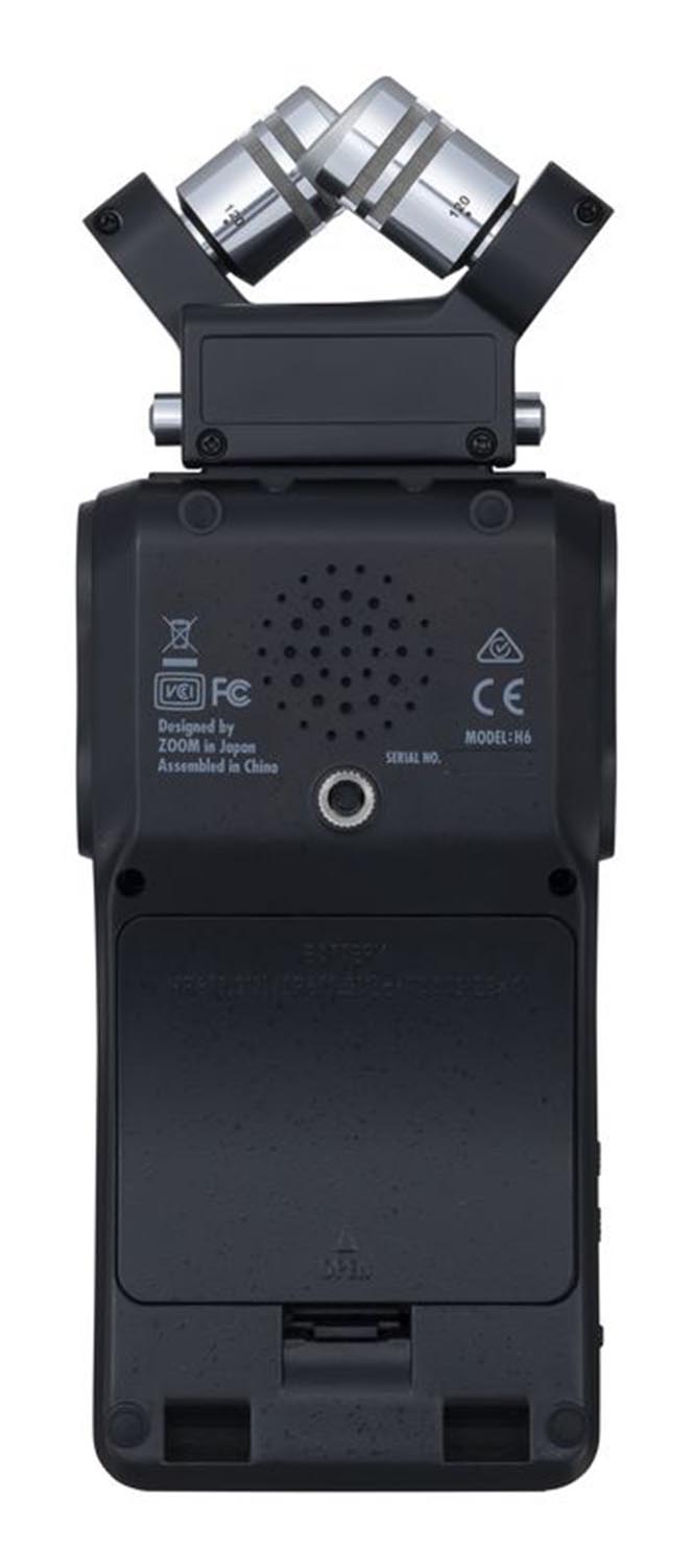 ZOOM H6 All Black 6-Track Portable Handy Recorder - Hollywood DJ