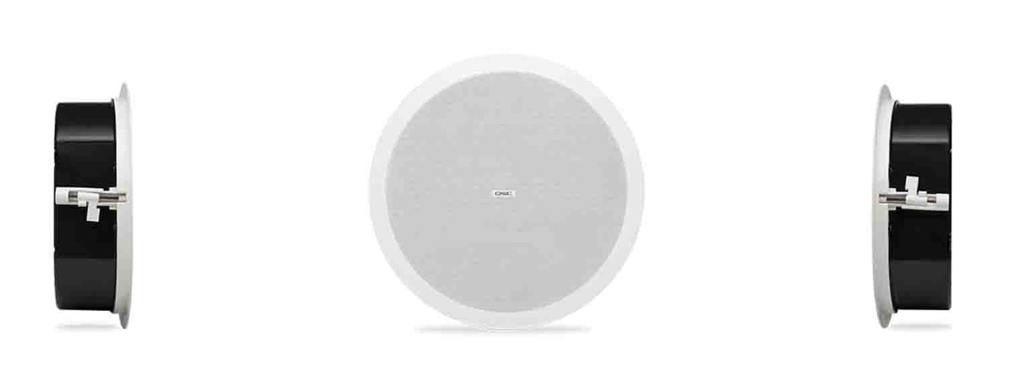 QSC AD-C6T-LP 6.5-Inch 2-Way, Low-Profile Ceiling Loudspeaker - White - Hollywood DJ