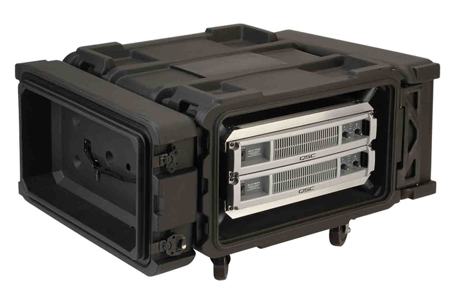 SKB Cases 3SKB-R904U24, 24-Inch 4U Roto Shock Rack - Hollywood DJ