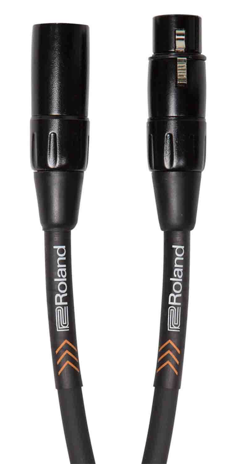 Roland RMC-B25, 25FT / 7.5M Microphone Cable - Black Series - Hollywood DJ